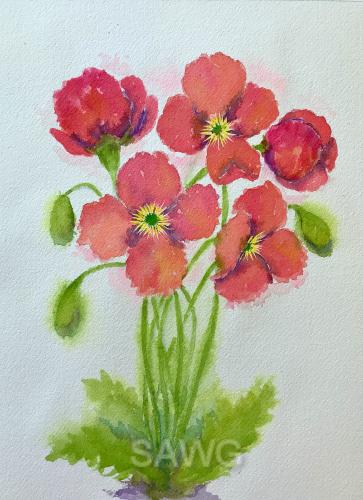 Spring Poppies by Beverly Holaday